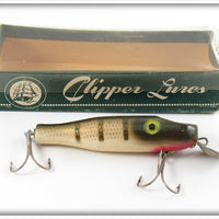 Vintage Clipper Lures Pikie Scale Baby Pikie Lure In Box