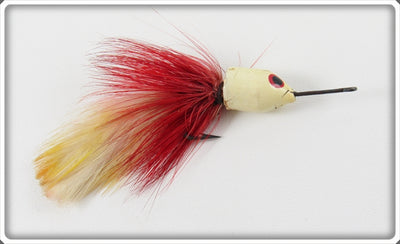 Vintage South Bend Red & White Feath Oreno Fly Rod Lure