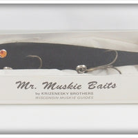 Krizenesky Brothers Mr. Muskie Baits Black Beauty Lure In Box