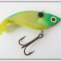 Vintage Mann's Green & Yellow Pogo Shad Lure