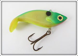 Vintage Mann's Green & Yellow Pogo Shad Lure
