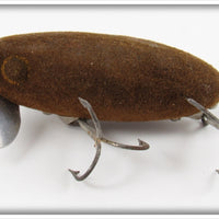Fred Arbogast Brown Flocked Jitterbug