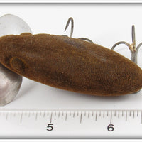Fred Arbogast Brown Flocked Jitterbug