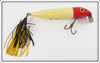 Vintage Rinehart Red & White Musky Jinx Lure
