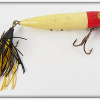 Vintage Rinehart Red & White Musky Jinx Lure