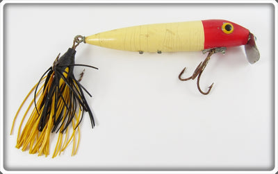 Vintage Rinehart Red & White Musky Jinx Lure