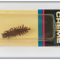 Vintage Creme Large Hellgramite Lure On Card 