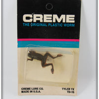 Vintage Creme Medium Frog Lure On Card