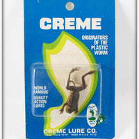 Vintage Creme Medium Frog Lure On Card