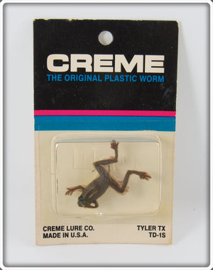 Vintage Creme Medium Frog Lure On Card 