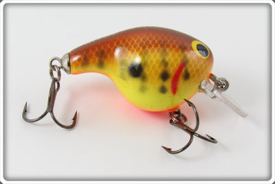 Vintage Bagley Dark Crayfish On Chartreuse Fat Cat Lure 