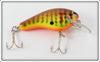 Vintage Bagley Dark Crayfish On Chartreuse Kill'r B Lure