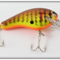 Vintage Bagley Dark Crayfish On Chartreuse Kill'r B Lure