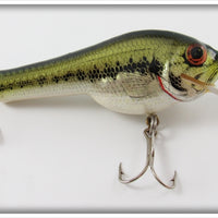 Vintage Bagley Little Bass On White Small Fry Bass Lure