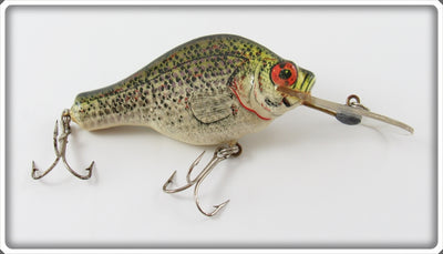 Vintage Bagley Crappie On White Small Fry Crappie Lure