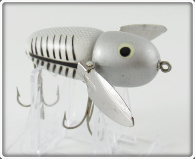 Vintage Heddon Silver Shore Crazy Crawler Lure 