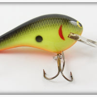 Vintage Bagley Black On Chartreuse Killer B Lure 