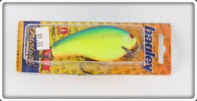 Bagley Blue On Chartreuse Balsa B 3 Lure On Card 