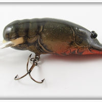 Vintage Bagley Dark Crayfish Dredge Small Fry Crayfish Lure 