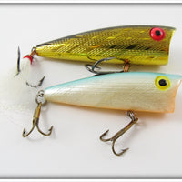 Vintage Rebel Pearl & Gold Pop R Lure Pair