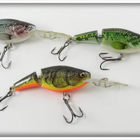 Rapala Natural Finish Jointed Minnow Lot Of Three Lures