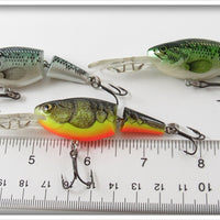 Rapala Natural Finish Jointed Minnow Lot Of Three