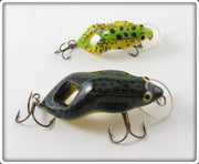 Vintage Rebel Green Frog Lure Pair 
