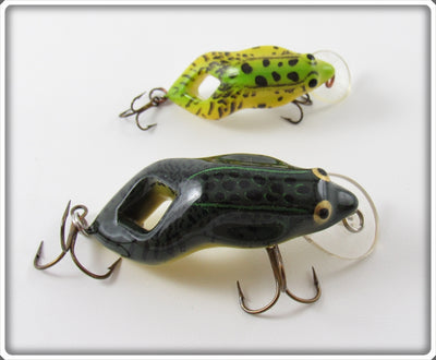 Vintage Rebel Green Frog Lure Pair 