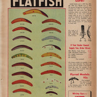 1942 Helin Flatfish & Weber Pop N Wigl Two Sided Ad