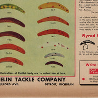 1942 Helin Flatfish & Weber Pop N Wigl Two Sided Ad