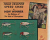 1942 True Temper Crippled Shad & Speed Shad Two Sided Ad