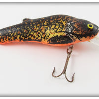Vintage Crankbait Corp Black & Orange Bullcat Lure