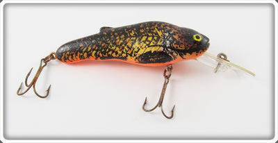 Vintage Crankbait Corp Black & Orange Bullcat Lure