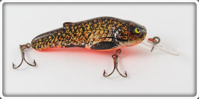 Vintage Crankbait Corp Brown & Orange Bullcat Lure