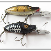 Heddon Pike Scale & Black Shore Go Deeper River Runt Pair 