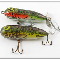 Heddon Natural Perch Baby Torpedo Pair