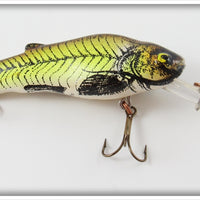 Vintage Crankbait Corp Yellow & Brown Bullcat Lure 