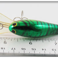 Bagley Green Chartreuse On Silver Chrome Diving Killer B II