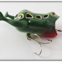 Vintage Powerpak Spring Activated Green Frog Lure