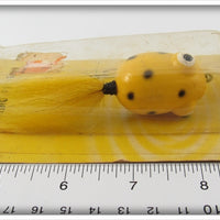 Weber Yellow Spinning Frog On Card