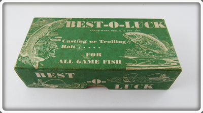 South Bend Best O Luck Empty Box For Black White Head Wobbler