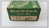 South Bend Best O Luck Empty Box For Black White Head Wobbler