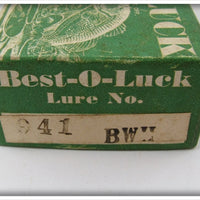 South Bend Best O Luck Empty Box For Black White Head Wobbler