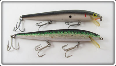 Vintage Rebel Mackerel & Grey Scale Floater Lure Pair