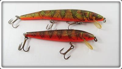 Vintage Rebel Naturalized Perch Floater Lure Pair