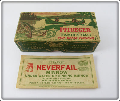 Pflueger Empty Box For White Red Head Underwater Neverfail Minnow