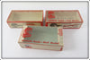 Heddon Lot Of Three Empty Sonic Boxes