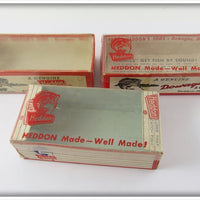 Heddon Lot Of Three Empty Sonic Boxes