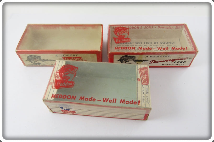 Heddon Lot Of Three Empty Sonic Boxes
