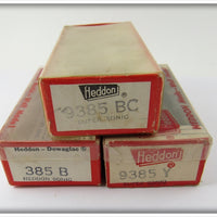 Heddon Lot Of Three Empty Sonic Boxes